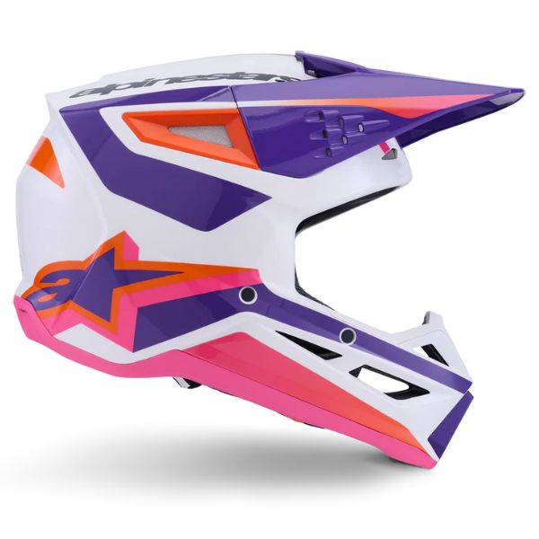 Yellow Fluo/Black Glossy product view, lightweight off‑road motorcycle helmet with ventilation and impact protection