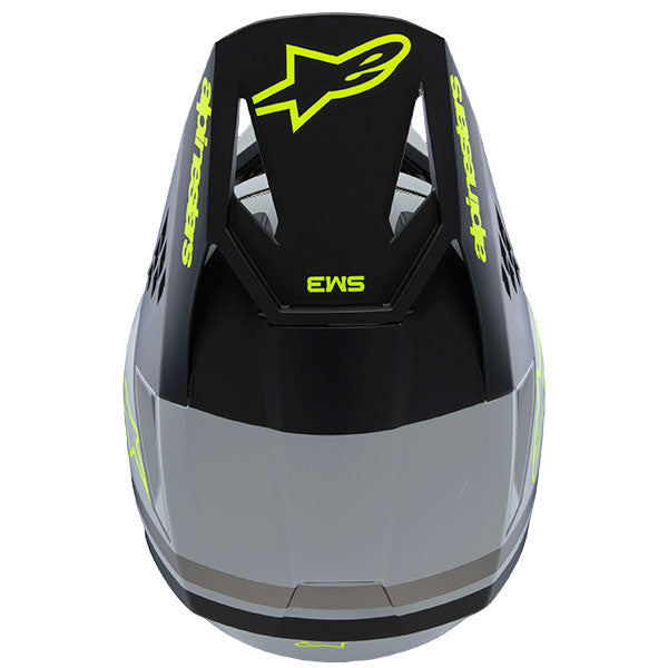 product view, lightweight off‑road motorcycle helmet with ventilation and impact protection