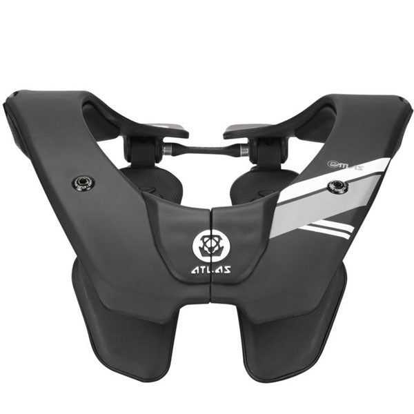Studio product photo of Atlas Air Lite Neck Brace SKU AL4-18-020 on a white background, suitable for motocross and powersports use.