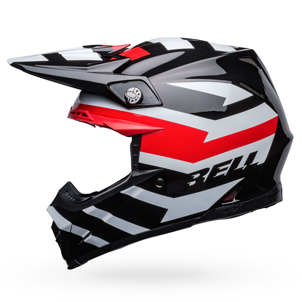 motorcycle helmet, angled view, showing aerodynamic shell design, ventilation ports, and secure retention system built for rider comfort and protection