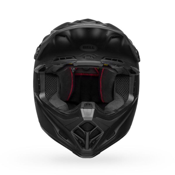 motorcycle helmet, showing aerodynamic shell design, ventilation ports, and secure retention system built for rider comfort and protection