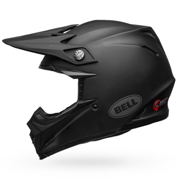 motorcycle helmet, showing aerodynamic shell design, ventilation ports, and secure retention system built for rider comfort and protection