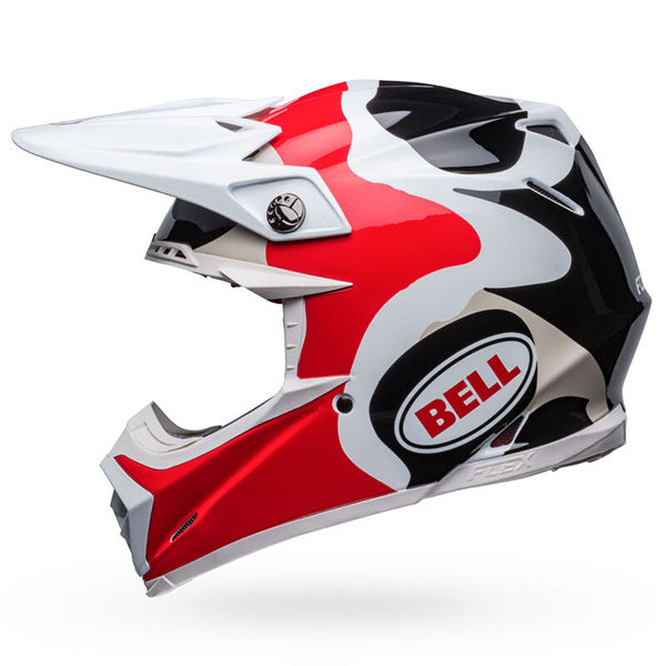 motorcycle helmet, angled view, showing aerodynamic shell design, ventilation ports, and secure retention system built for rider comfort and protection. SKU 07150253.