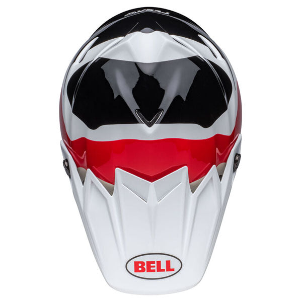 motorcycle helmet, angled view, showing aerodynamic shell design, ventilation ports, and secure retention system built for rider comfort and protection