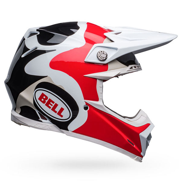 motorcycle helmet, showing aerodynamic shell design, ventilation ports, and secure retention system built for rider comfort and protection