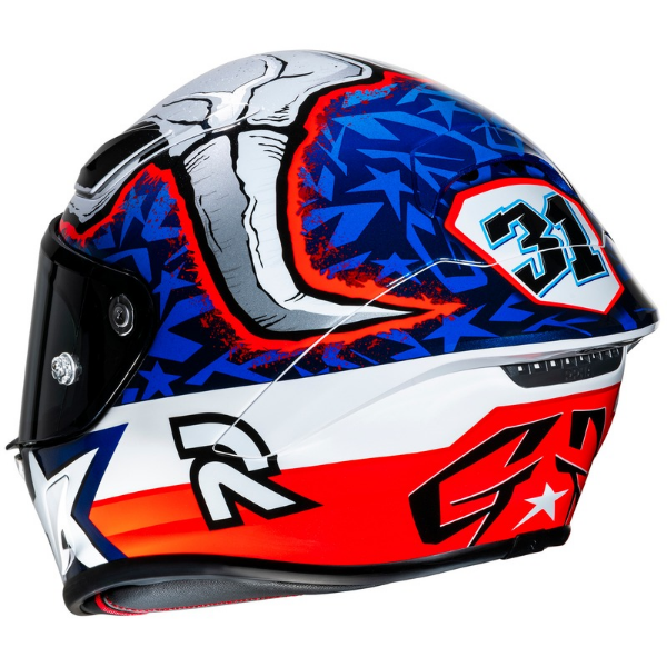 studio product photo of HJC SKU 809232107, sizes XS, SM, MD, LG, XL for motorcycle helmet, street bike, full-face helmet, and powersports use.