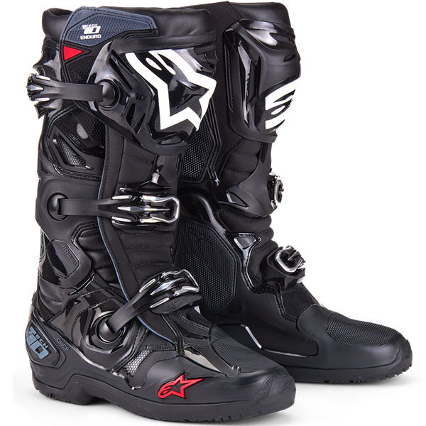 482-0003908, Alpinestars, Tech 10 Enduro Boots, Orange Fluo/Black/white, Black, Red/Black/White, Sizes 7, 8, 9, 10, 11, 12, 13, 14 product photo