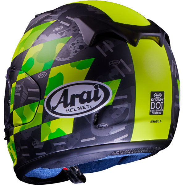 Arai motorcycle helmet product image — nan. Studio angle showing shell shape, venting and visor details. - alternate view