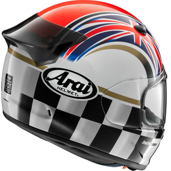 Arai motorcycle helmet product image — nan. Studio angle showing shell shape, venting and visor details. - alternate view