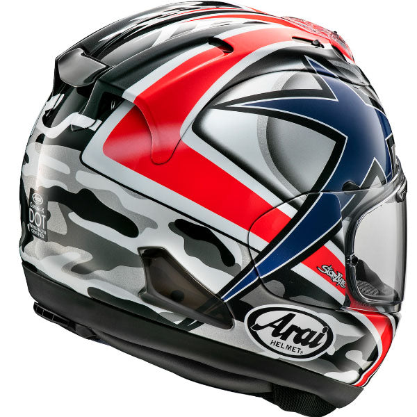 Arai motorcycle helmet product image — nan. Studio angle showing shell shape, venting and visor details. - alternate view