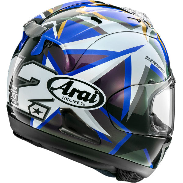 Arai motorcycle helmet product image — nan. Studio angle showing shell shape, venting and visor details. - alternate view