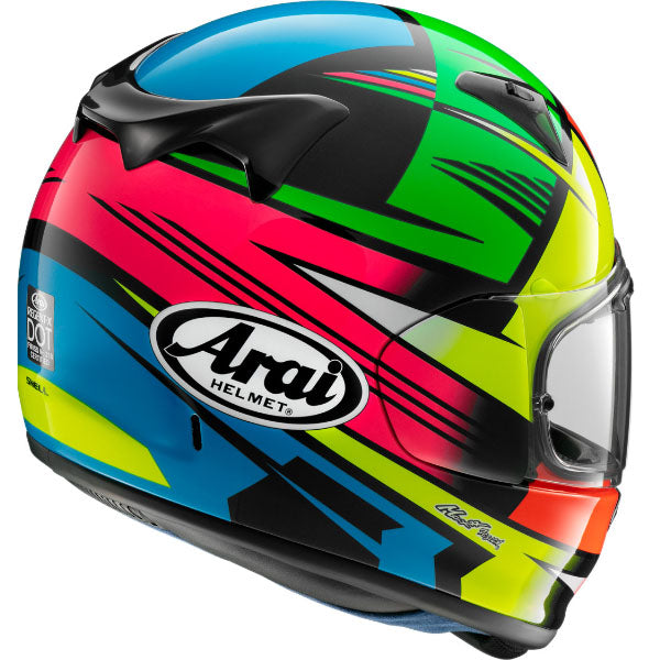 Arai motorcycle helmet product image — nan. Studio angle showing shell shape, venting and visor details. - alternate view