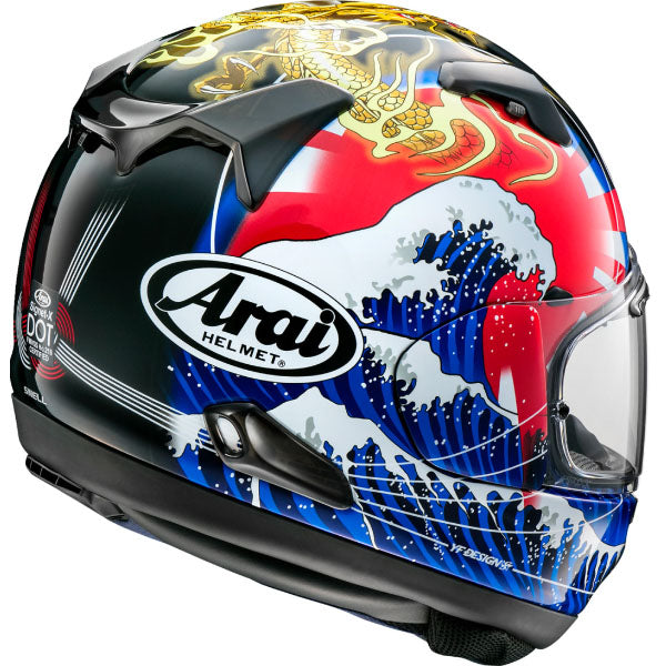 Arai motorcycle helmet product image — nan. Studio angle showing shell shape, venting and visor details. - alternate view