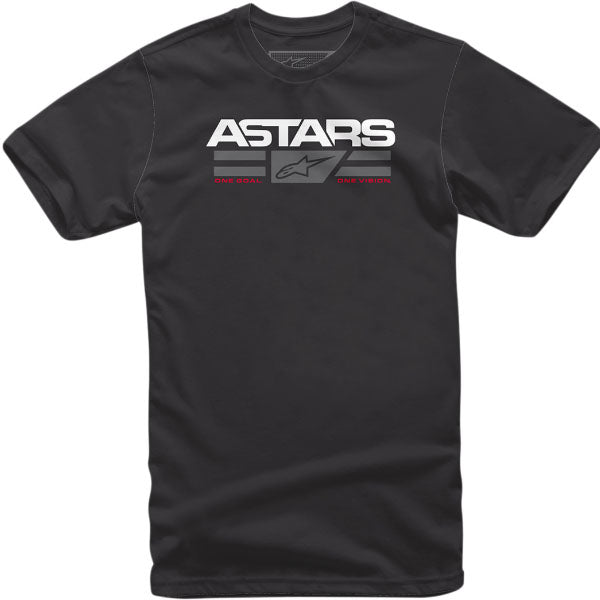 High-resolution studio image of Alpinestars Positrack T-Shirt; showing tee fit, printed graphics, and crew neckline; SKU 3030208; Sizes: M-2XL