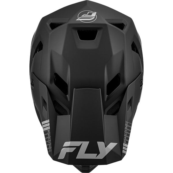 Product image of Fly Racing - Racye Solid Helmet (MTB) SKU:73-3614S | Colors: Blk, Gry | Sizes: SM–XL | Designed for Mountain Bike, BMX and E-Bike riders | Available at BTO Sports