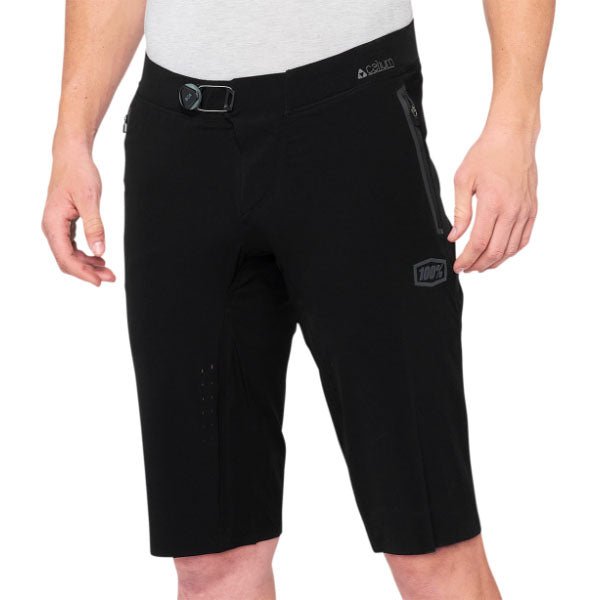 Product photo of 100%, Celium Short (MTB), Shorts, SKU 50010048, color options Black, Charcoal, sizes 28–38, Designed for Mountain Bike, BMX and E-Bike riders