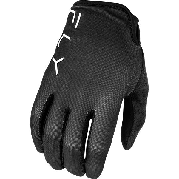 Product image of BTO Sports 0078 Fly Racing mtb24 radium glove black 3ca40671 6321 4108 87e3 df69d0c75030 motocross gloves showing fit, construction, and colorway | Available at BTO Sports