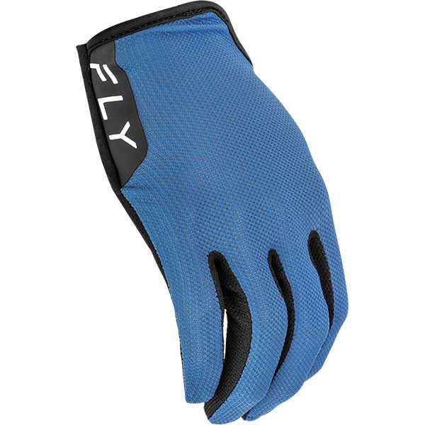 Product image of BTO Sports 0085 Fly Racing mx24 sp mesh glove blue2 motocross gloves showing fit, construction, and colorway | Available at BTO Sports