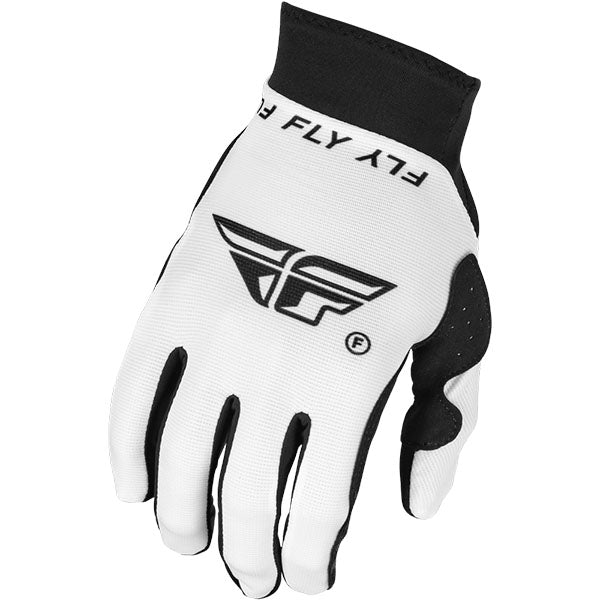 Product image of BTO Sports 0092 Fly Racing mx24 sp pro lite glove white 1bd37830 a913 4704 9874 1fe44f9dfaa3 motocross gloves showing fit, construction, and colorway | Available at BTO Sports