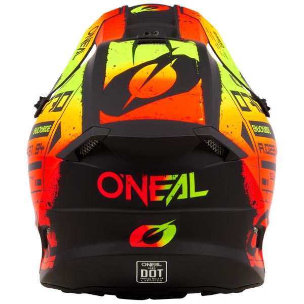 Studio image on a white background of O'Neal, 5 Series Scarz V.24 Helmet, SKU 0628-063, color options Black/White, Black/Red, sizes XS–2X