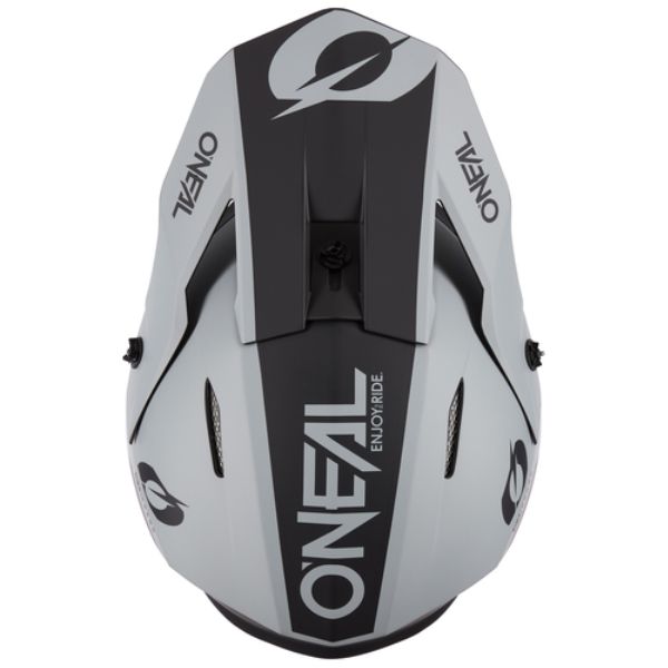Clean studio photo on a white background of O'Neal, 3 Series Solid Black Cement V.24 Helmet, SKU 0627-036, color options Black/Cement, sizes XS–2X