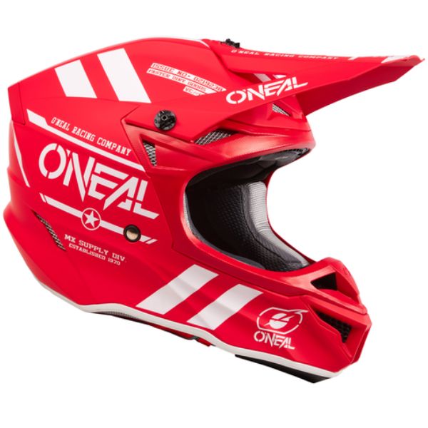 Product photo of O'Neal, 5 Series Warhawk V.24 Helmet, SKU 0628-086, color options Black, Red, sizes XS–2X
