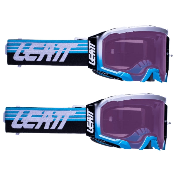 Leatt Velocity 5.5 Iriz Goggles (Bundle) in Aqua - Purple 78%
