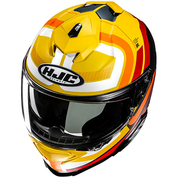 side view of HJC SKU 815162104, sizes XS, SM, MD, LG, XL for motorcycle helmet, street bike, full-face helmet, and powersports use.