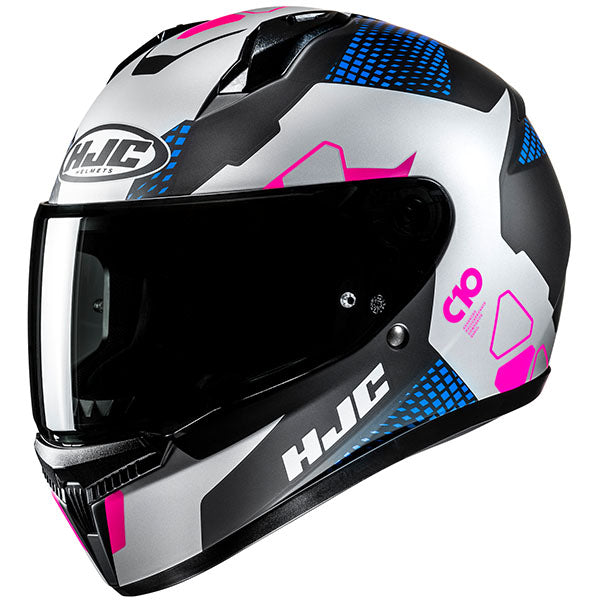 studio product photo of HJC SKU 825140108, sizes XS, SM, MD, LG, XL for motorcycle helmet, street bike, full-face helmet, and powersports use.