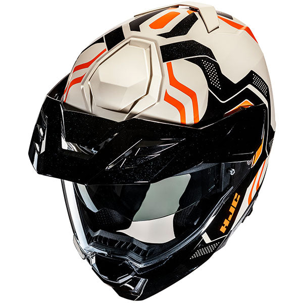 top view of HJC SKU 854110704, sizes XS, SM, MD, LG, XL for motorcycle helmet, street bike, full-face helmet, and powersports use.