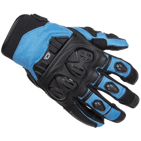 Product image of BTO 0000 Cortech BTO Hyper Flo Glove Womens Blue motocross gloves showing fit, construction, and colorway | Available at BTO Sports