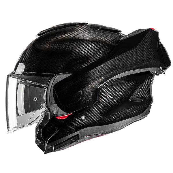 side view of HJC SKU 869029906, sizes XS, SM, MD, LG, XL for motorcycle helmet, street bike, full-face helmet, and powersports use.