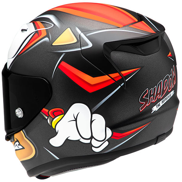 rear view of HJC SKU 872183107, sizes SM, MD, LG, XL for motorcycle helmet, street bike, full-face helmet, and powersports use.