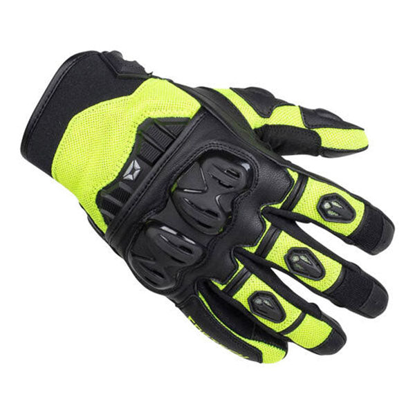 Product image of BTO 0001 Coertech BTO Hyper Flo Glove Yellow motocross gloves showing fit, construction, and colorway | Available at BTO Sports