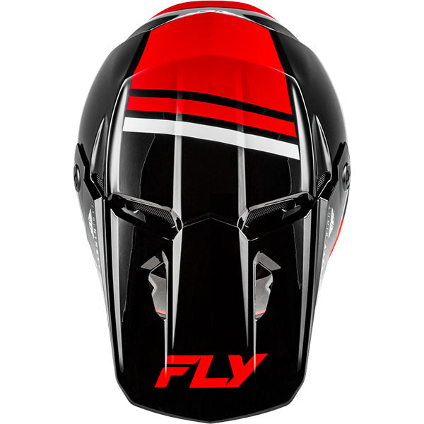 studio product photo of product in Black/Red/White for dirt bike, motocross, off road. SKU 73-872S.
