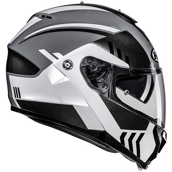 side view of HJC SKU 847140507, sizes XS, SM, MD, LG, XL for motorcycle helmet, street bike, full-face helmet, and powersports use.