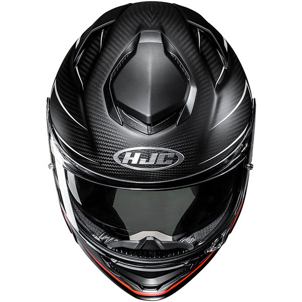 front view of HJC SKU 849130903, sizes XS, SM, MD, LG, XL for motorcycle helmet, street bike, full-face helmet, and powersports use.