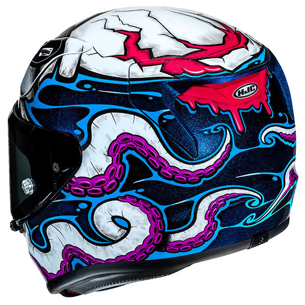 rear view of HJC SKU 872212806, sizes XS, SM, MD, LG, XL for motorcycle helmet, street bike, full-face helmet, and powersports use.