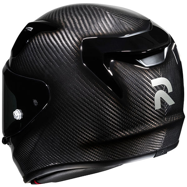 rear view of HJC SKU 873019906, sizes XS, SM, MD, LG, XL for motorcycle helmet, street bike, full-face helmet, and powersports use.