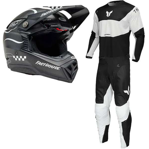 BTO Sports - Raven Storm Bundle (Jersey, Pant & Helmet Combo)