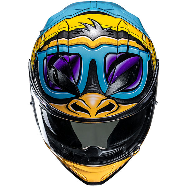 front view of HJC SKU 853142305, sizes XS, SM, MD, LG, XL for motorcycle helmet, street bike, full-face helmet, and powersports use.