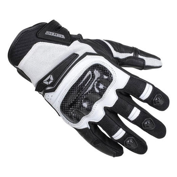 Product image of BTO 0003 Cortech 29BTO Sonic Flo Glove White motocross gloves showing fit, construction, and colorway | Available at BTO Sports
