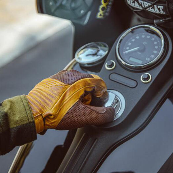 Product image of BTO 0003 Cortech BTO Cuff Leather Glove 1 motocross gloves showing fit, construction, and colorway | Available at BTO Sports