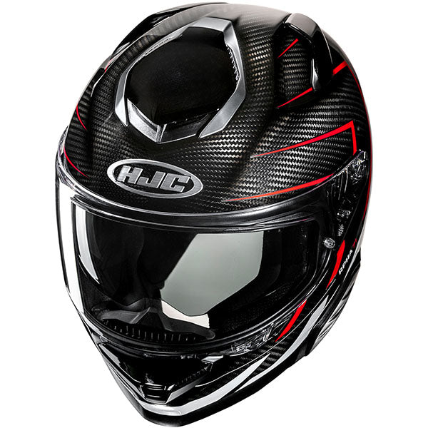 top view of HJC SKU 849130104, sizes XS, SM, MD, LG, XL for motorcycle helmet, street bike, full-face helmet, and powersports use.