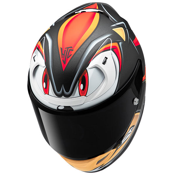 top view of HJC SKU 872183105, sizes SM, MD, LG, XL for motorcycle helmet, street bike, full-face helmet, and powersports use.