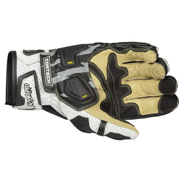 Product image of BTO 0004 Cortech BTO Sector Pro ST Glove White2 motocross gloves showing fit, construction, and colorway | Available at BTO Sports