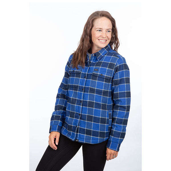 Crisp studio image on a white background of Klim Clouds Rest Fleece Lined Flannel Shirt (Womens); SKU 3593-000-110-244; Sizes: XS-2XL