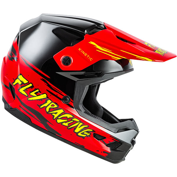 studio product photo of product in Black/Red/Yellow for dirt bike, motocross, off road. SKU 73-872YM.
