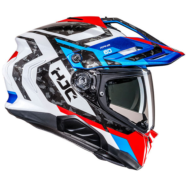 side view of HJC SKU 855102104, sizes XS, SM, MD, LG, XL for motorcycle helmet, street bike, full-face helmet, and powersports use.