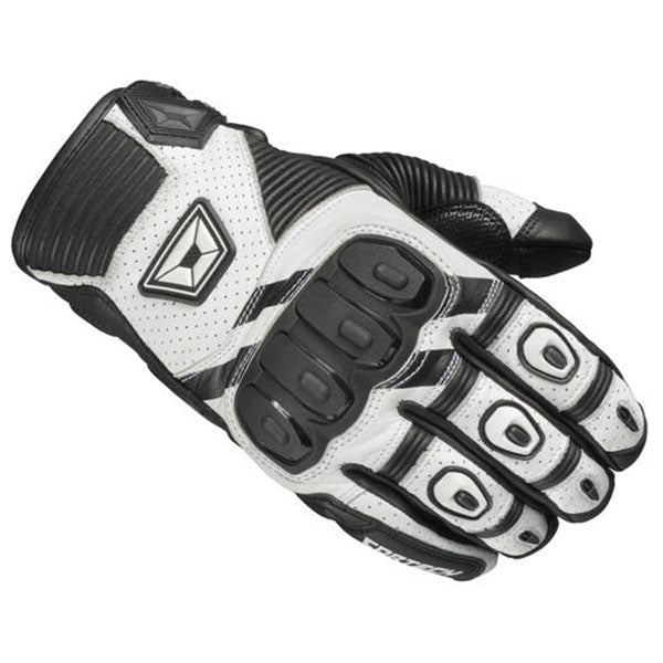 Product image of BTO 0005 Cortech BTO Manix ST Glove White Front motocross gloves showing fit, construction, and colorway | Available at BTO Sports